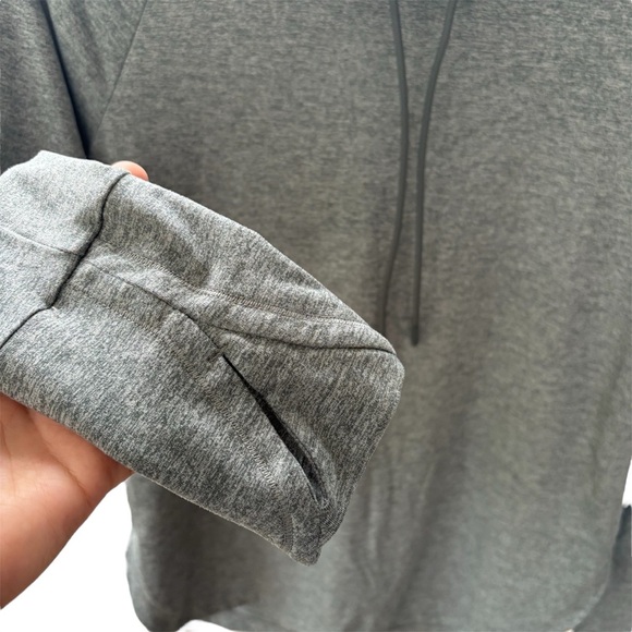 Athleta Uptempo Pullover Sweatshirt Hoodie Grey Size Medium - Picture 7 of 8